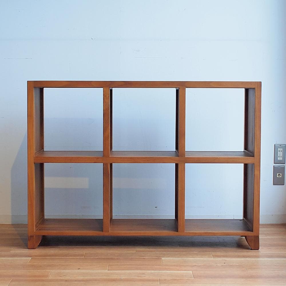 スキャンティーク/SCANTEAK ステラン チーク材 3×2 シェルフ ラック