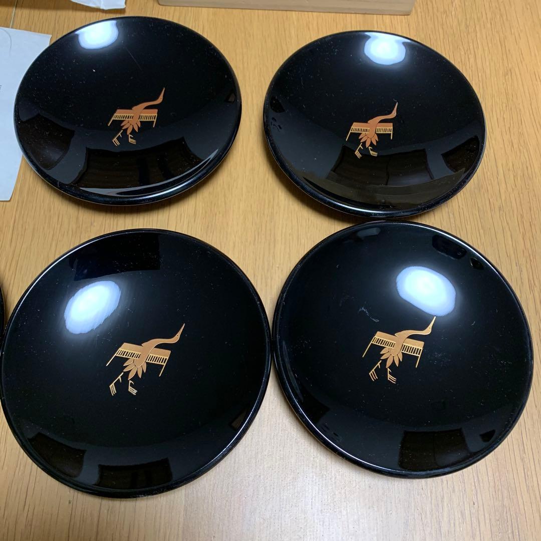 輪島漆器　特選　銘々皿　5枚　大端稔