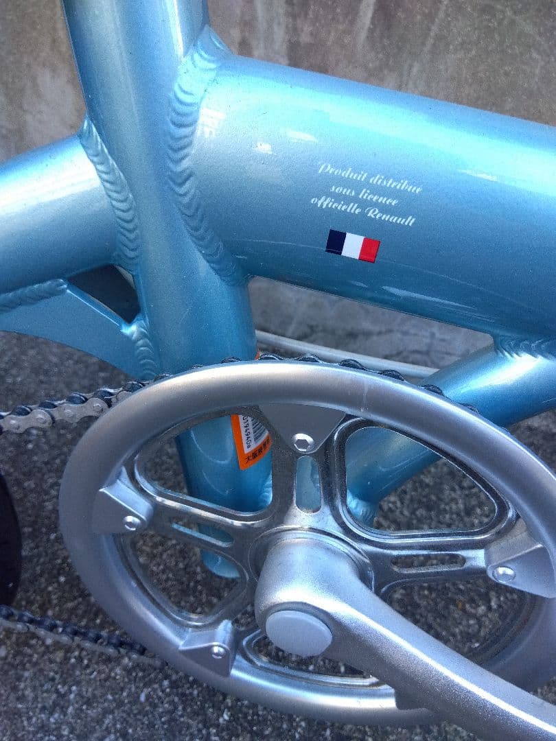 RENAULT ライト8 14インチ　折りたたみ自転車 青