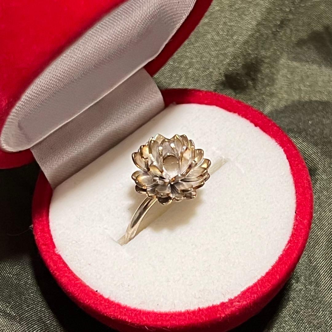 ⭐️指輪　シロツメクサ　ハンドメイド