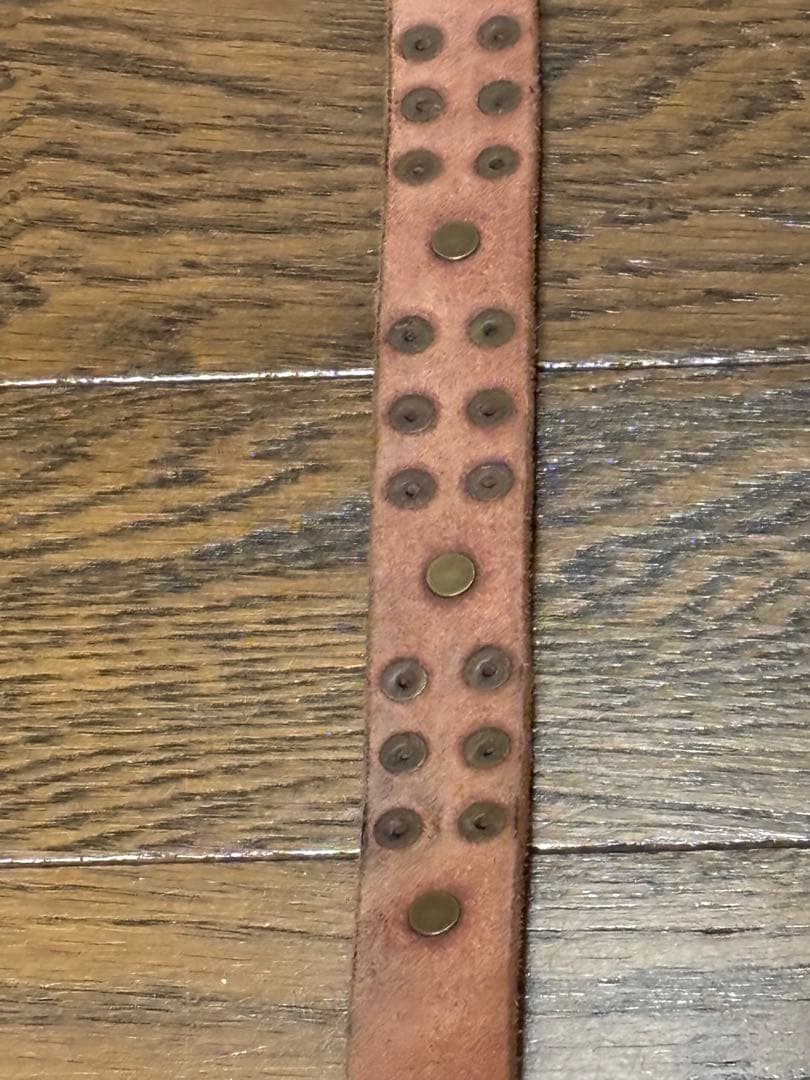 【新品、未使用】RRL/ダブルアールエル /&スタッズ ナローベルト