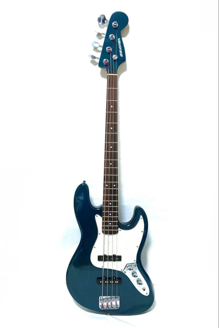 か*ず様 SELDER 4弦エレキベース 青JAZZ BASS