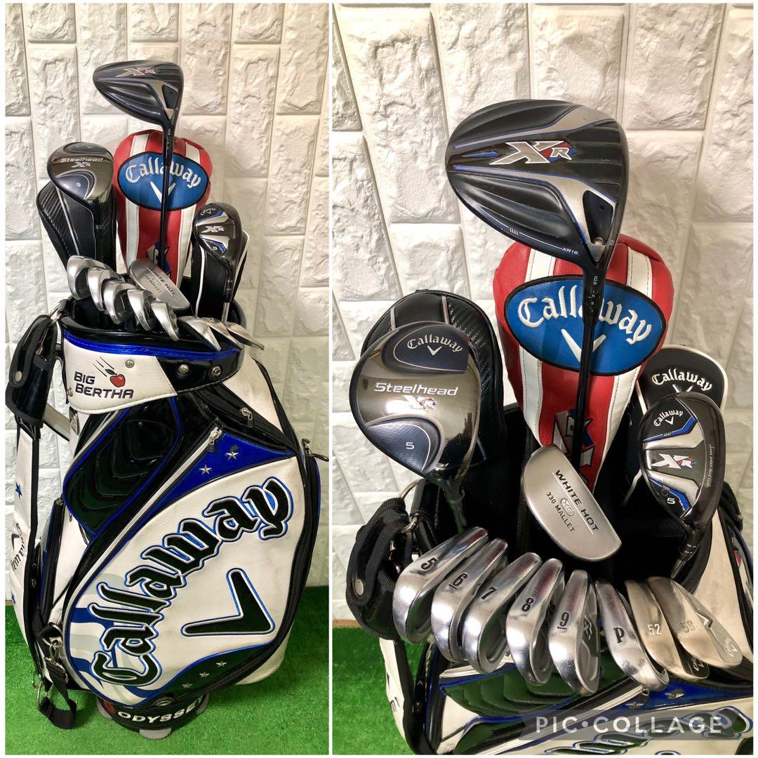 初心者おすすめ☆メンズ ゴルフクラブセット☆キャロウェイ☆3点式ツアーバッグ付