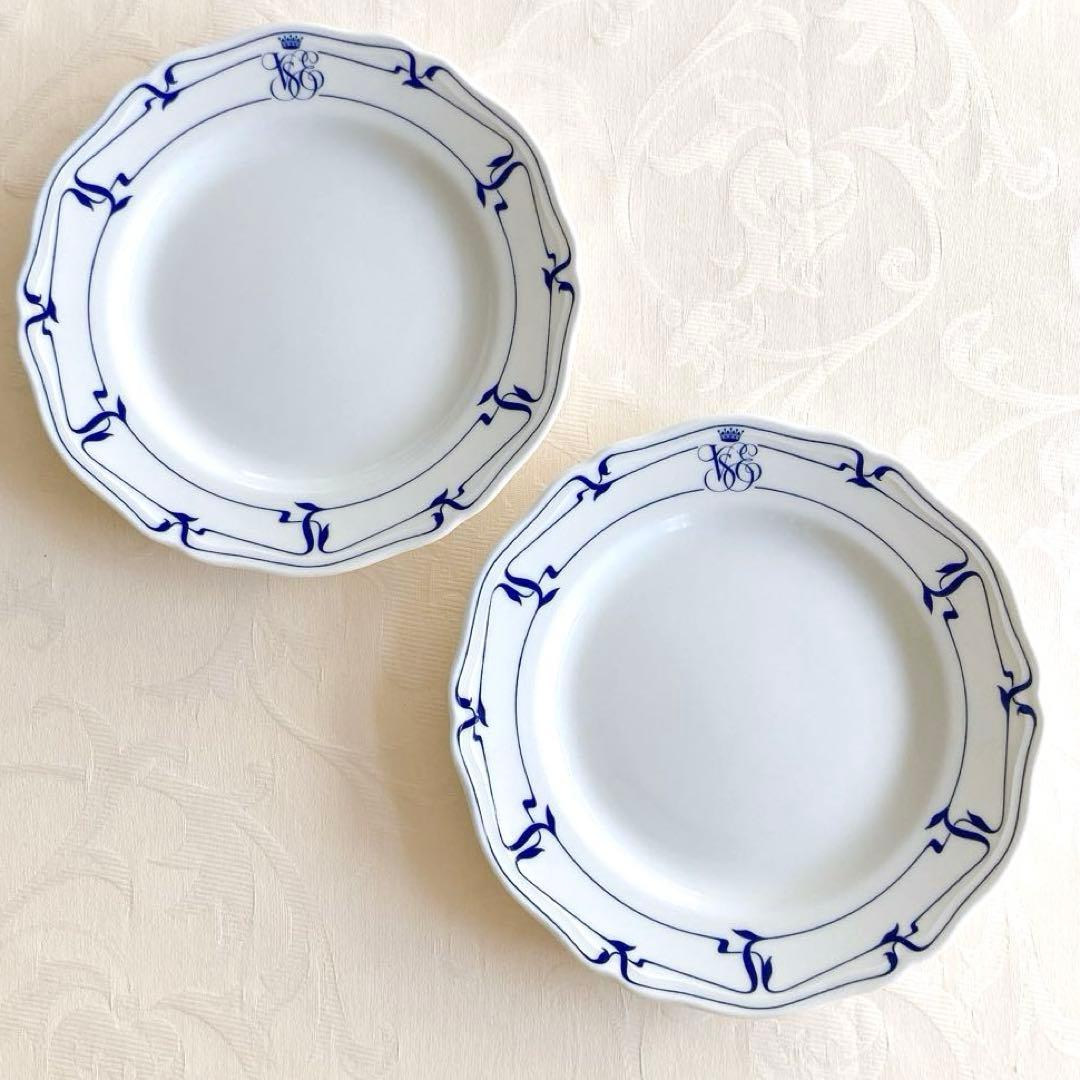 【希少】リチャードジノリ オリエントエクスプレス ペアプレート 24.5cm