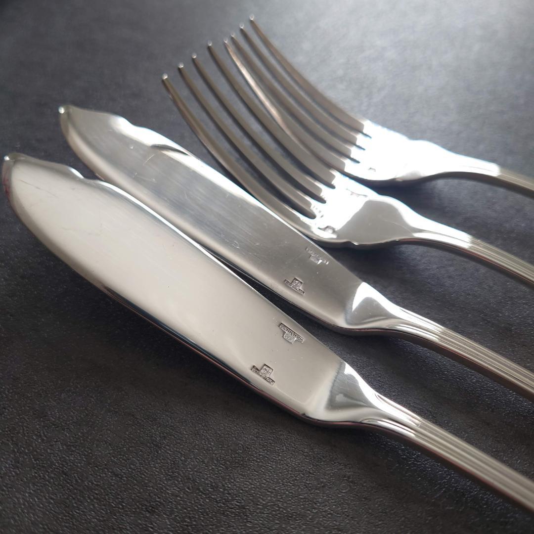 希少 美品 クリストフル アルビ フィッシュナイフ フィッシュフォーク 4点