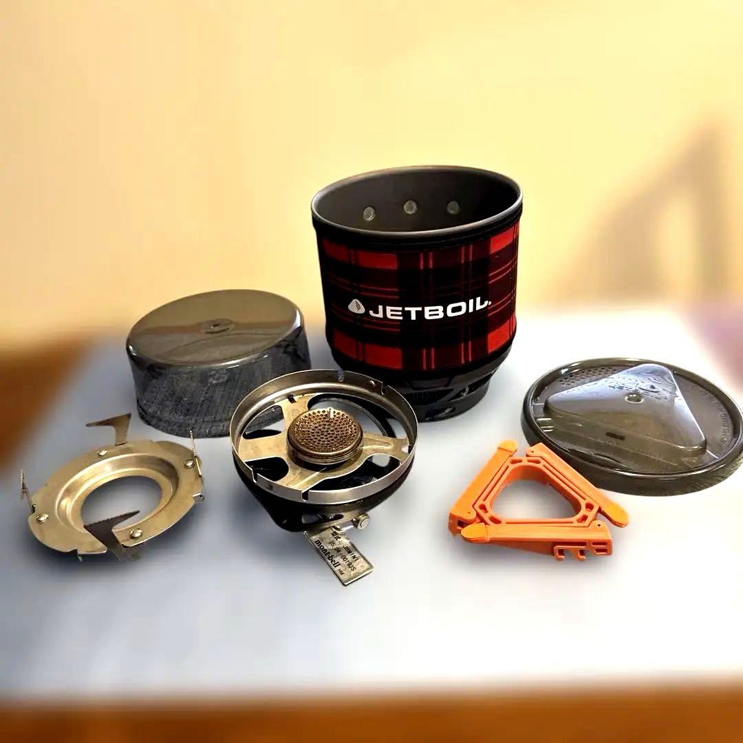 良品　動作確認済み　￼JETBOIL mont-bellアウトドアカセットコンロ