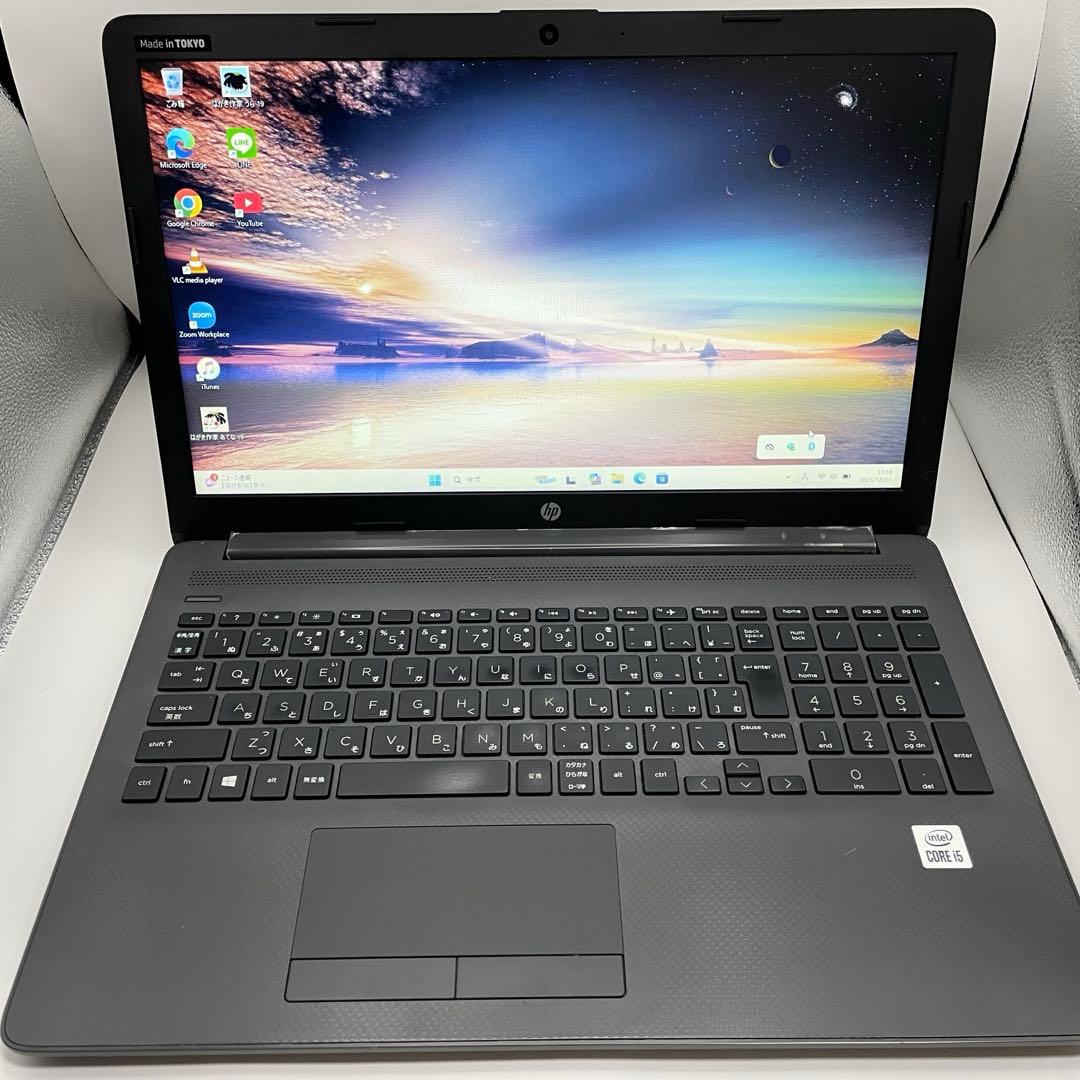 ノートPC/黒/i5/12GB/SSD256GB/Office2024/HP