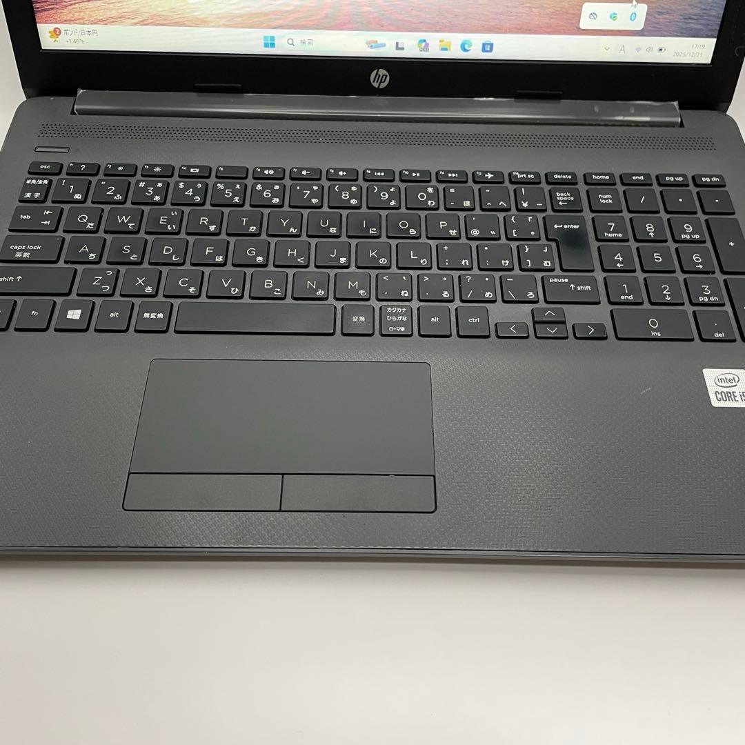 ノートPC/黒/i5/12GB/SSD256GB/Office2024/HP