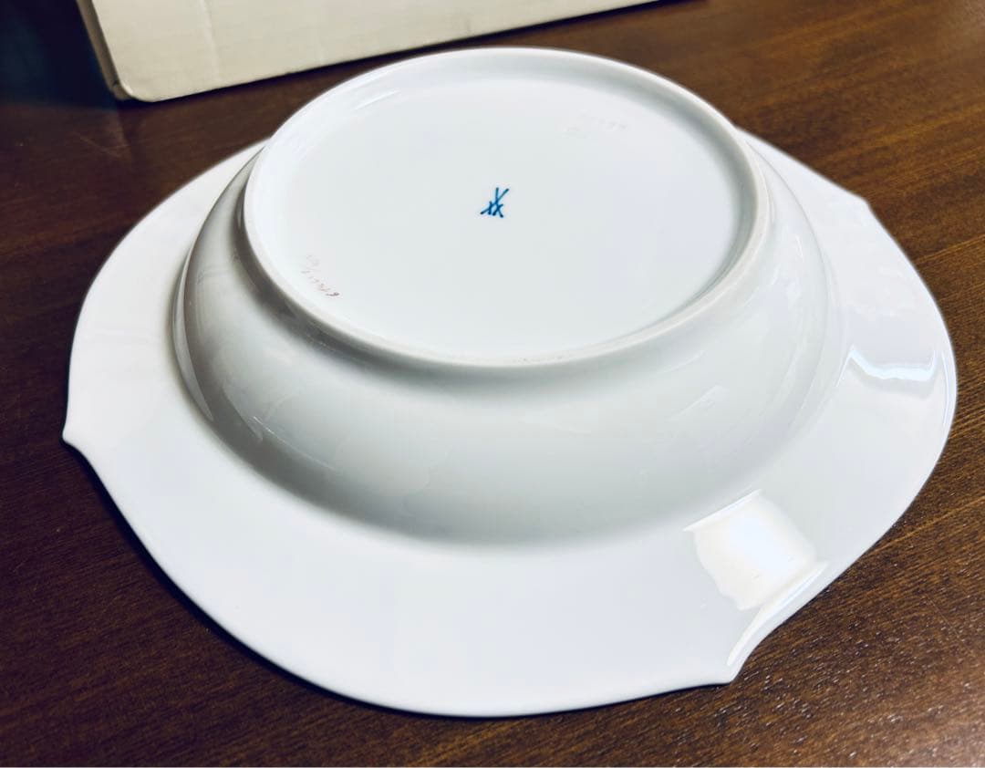 マイセン プレート　ユーゲント ラフラワー ケシ 　スープ皿 ディーププレート