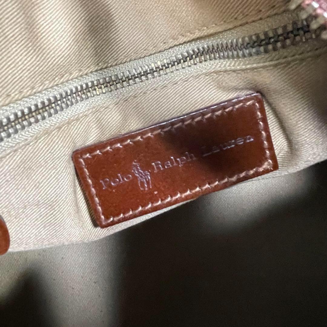 POLO Ralph Lauren ミニボストンバッグ　ハンドバッグ　チェック柄