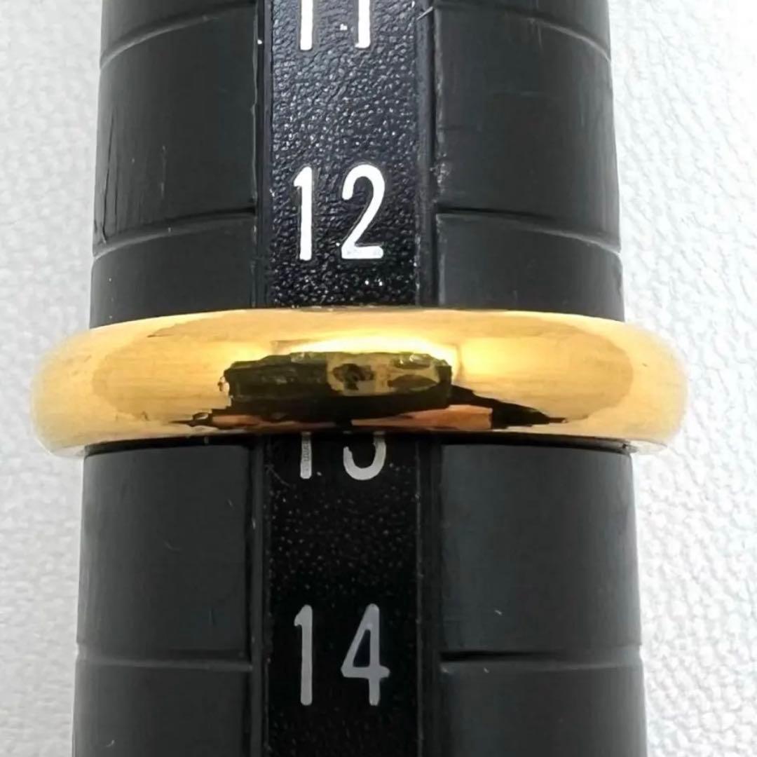 K24 純金リング　幅3.2㎜　厚さ1.9㎜　12.5号アップ　5.68 g