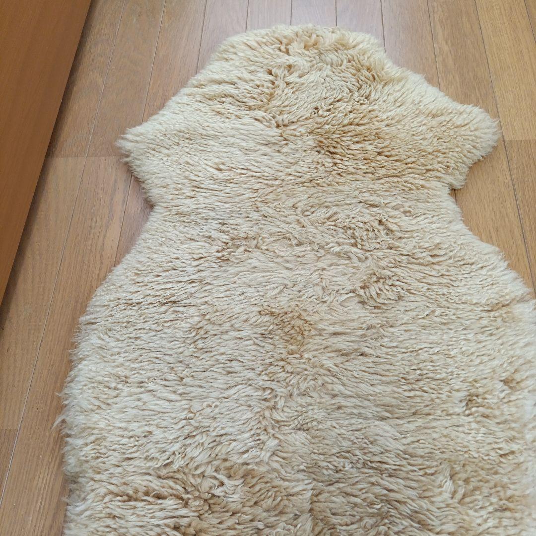 特大羊皮　羊毛　ラグマット　ラムスキン　ニュージーランド産