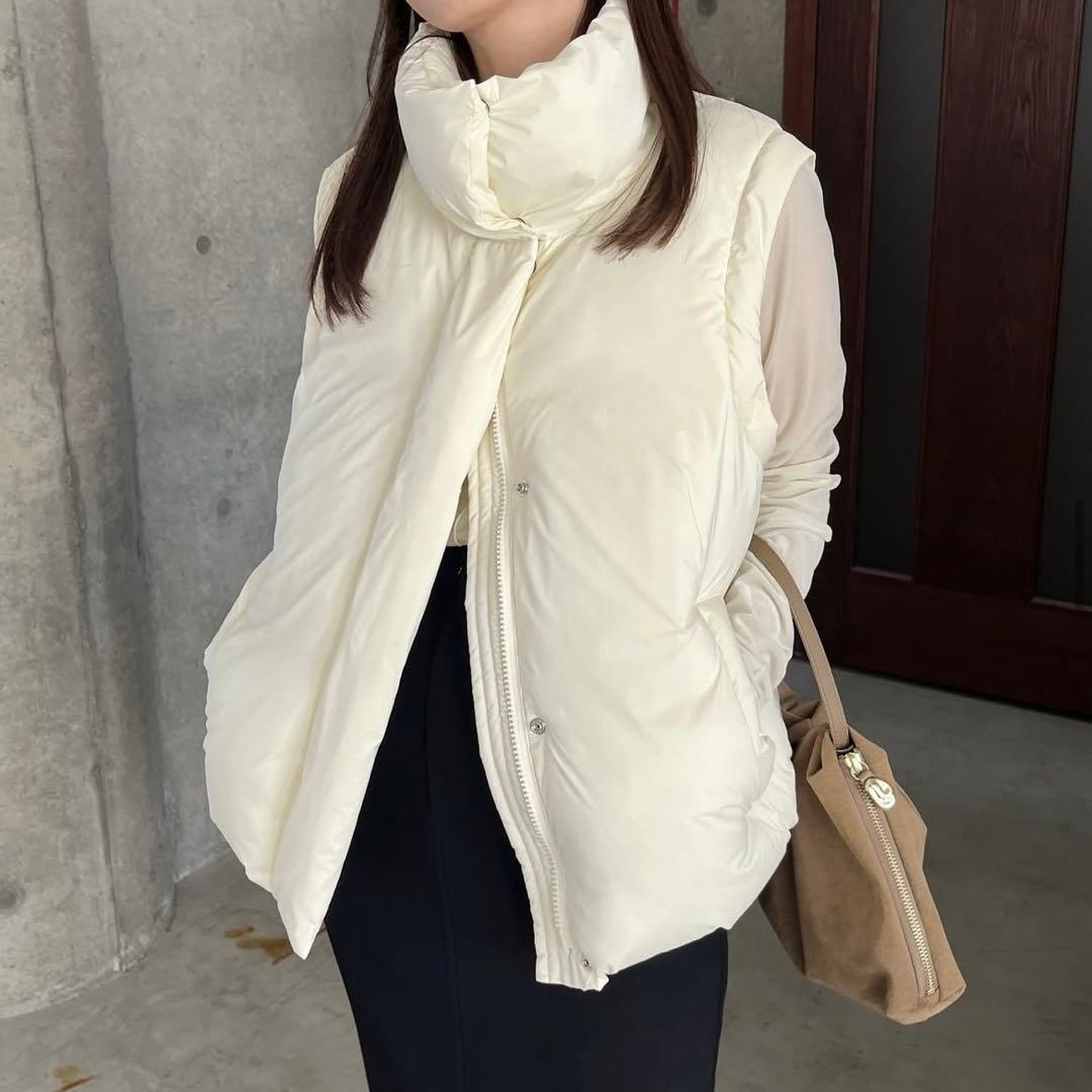 新品CAPRICIEUX LEMAGE 2WAY中綿パフジャケット ベスト　白