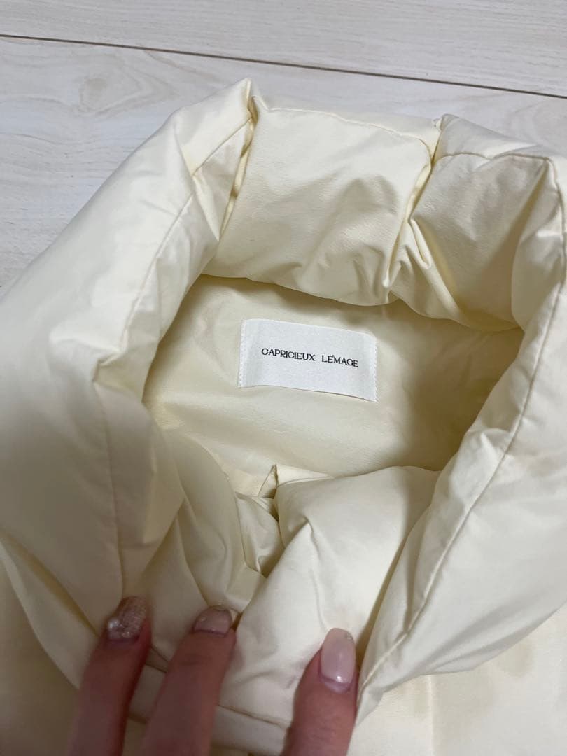 新品CAPRICIEUX LEMAGE 2WAY中綿パフジャケット ベスト　白