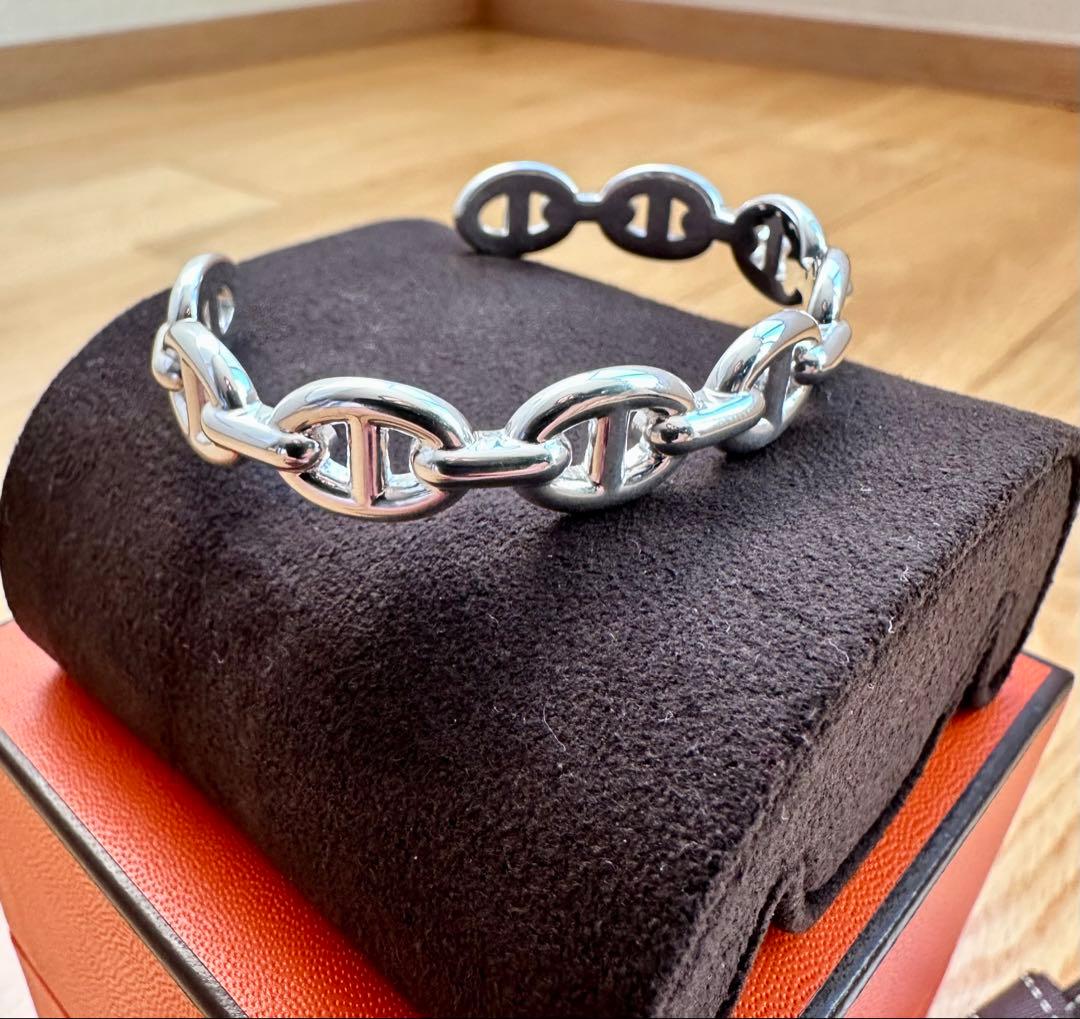 【新品】HERMES ブレスレット SHサイズ シェーヌダンクル アンシェネMM
