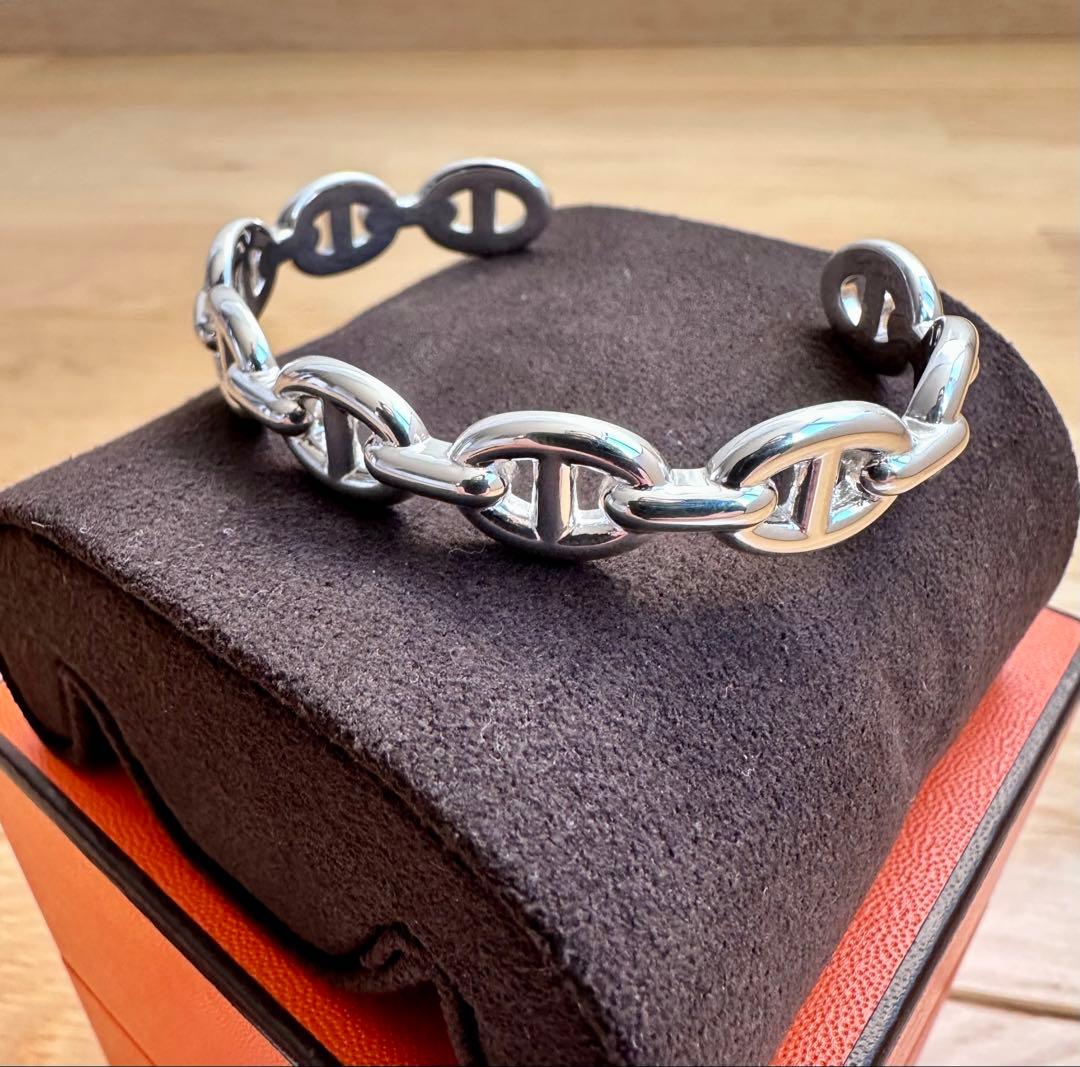 【新品】HERMES ブレスレット SHサイズ シェーヌダンクル アンシェネMM