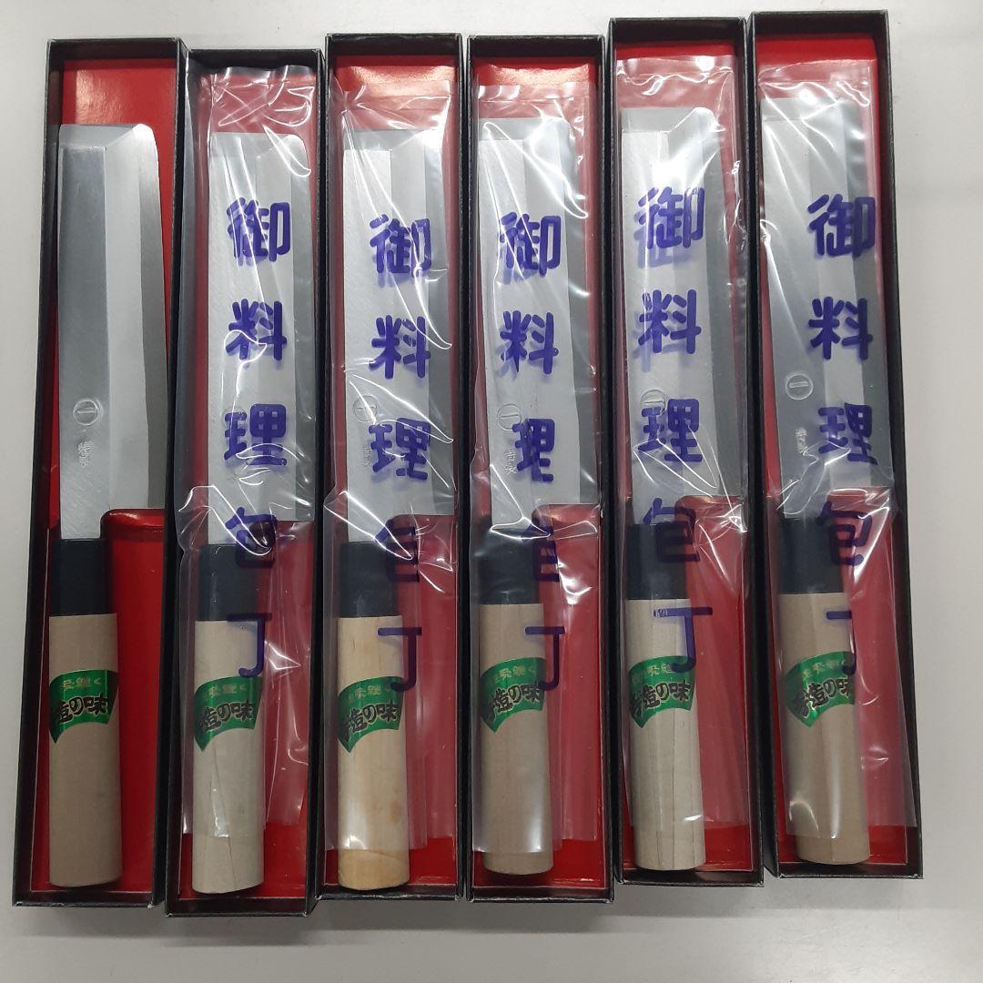 値下げ日本製　手造り薄刃包丁 6本セット