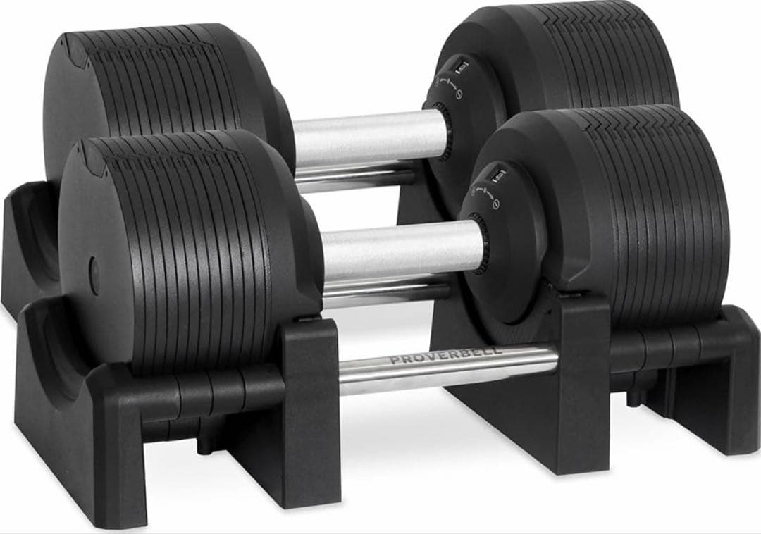 ①【②と同時購入必須】PROVERBELL 41.5kg 可変式ダンベル×2