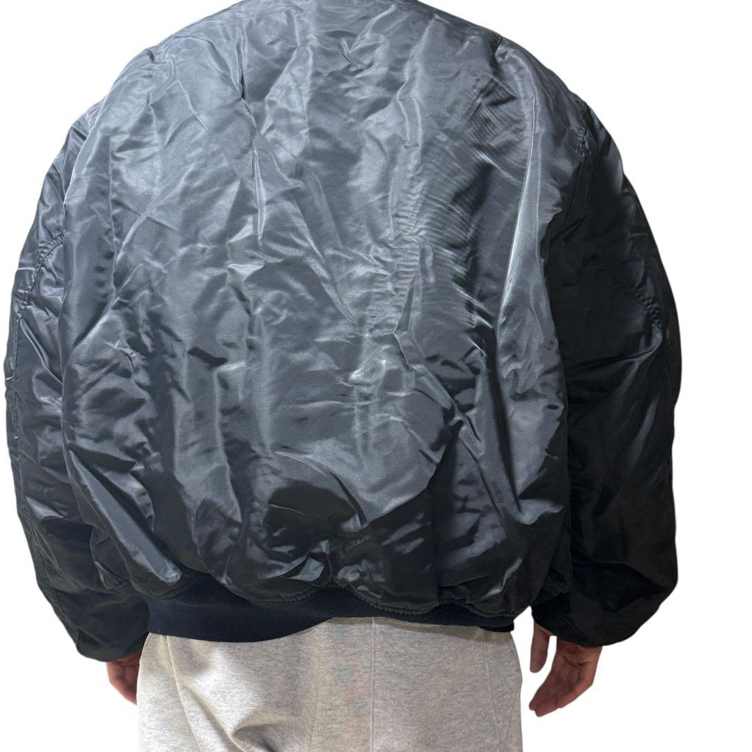 コンバース フライトジャケット ナイロンジャケット MA-1 ダークネイビー