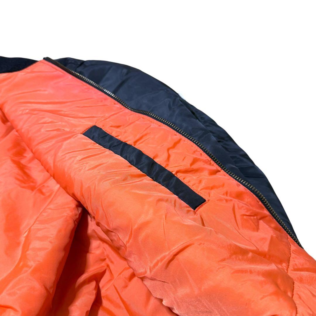 コンバース フライトジャケット ナイロンジャケット MA-1 ダークネイビー