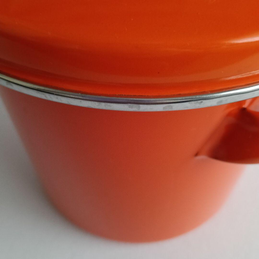 プラスチック保存容器セット（オレンジ・緑・黄色）タッパーウェア　琺瑯　レトロ