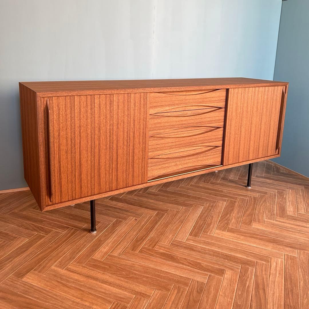 じ*☆様 チーク サイドボード チェスト 北欧 ミッドセンチュリー ビンテージ