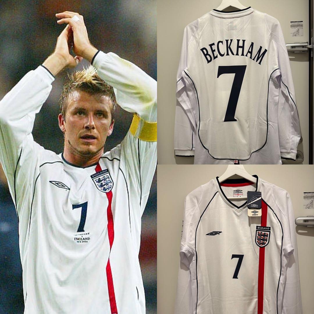 イングランド代表 2002W 長袖　サッカーユニフォーム