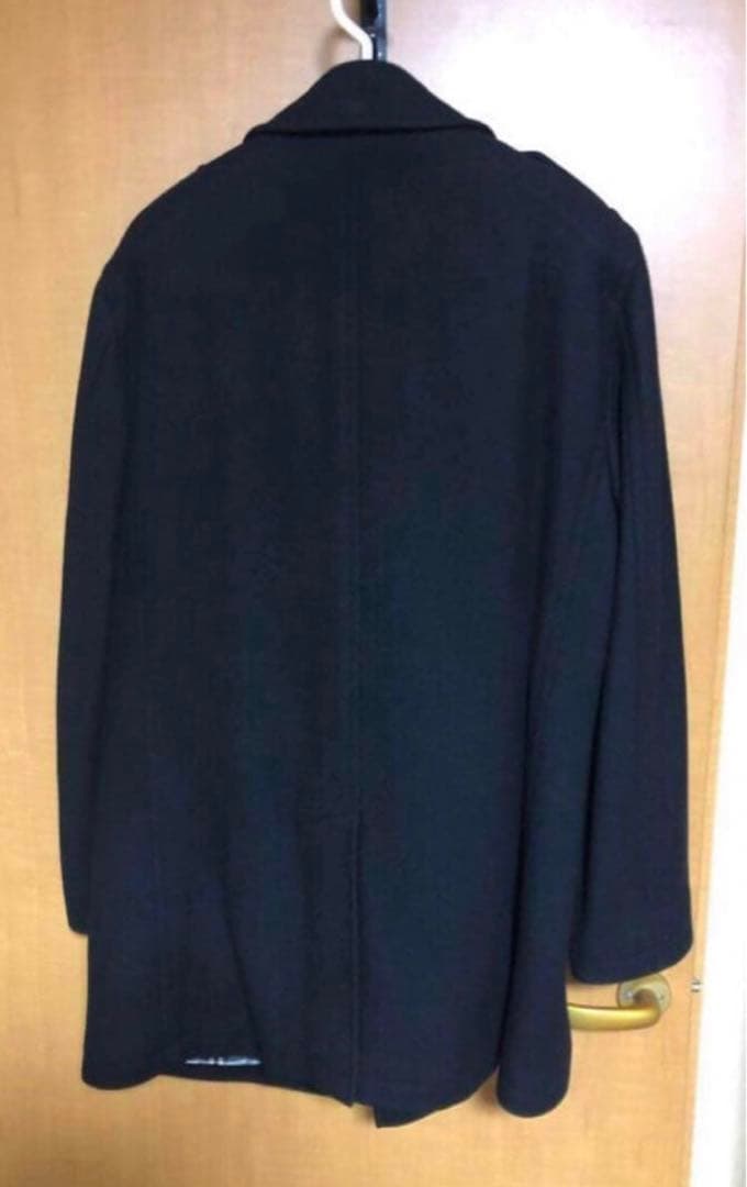 Burberry Black Label カシミヤ混チェスターコート 黒 L