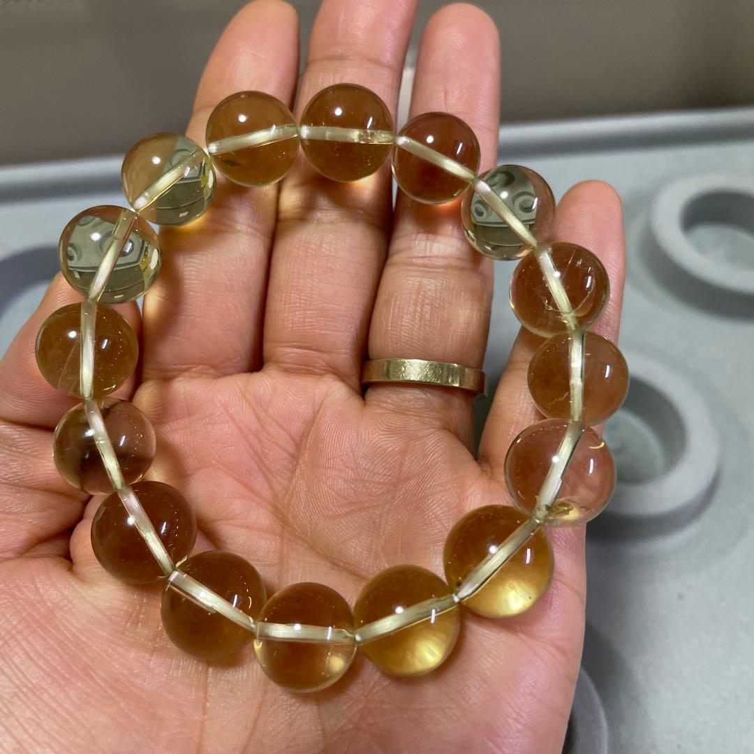 シトリン(高品質)(非加熱) ブレスレット