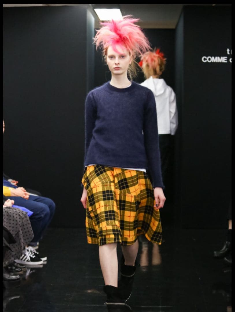 トリココムデギャルソン　タータンチェック巻きスカート