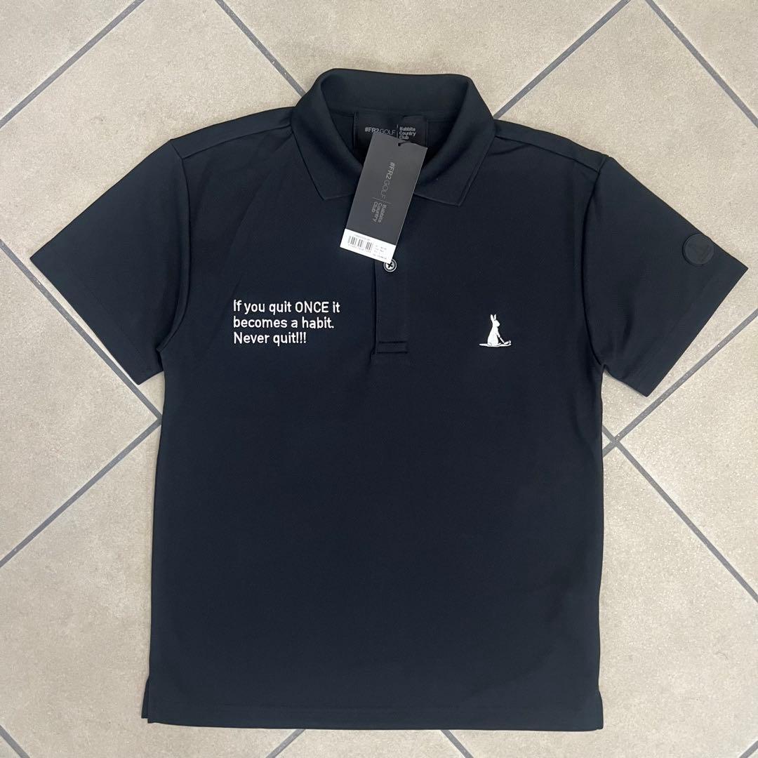 【新品】fr2 GOLF エフアールツーゴルフ　モックネック　半袖シャツ　S 黒