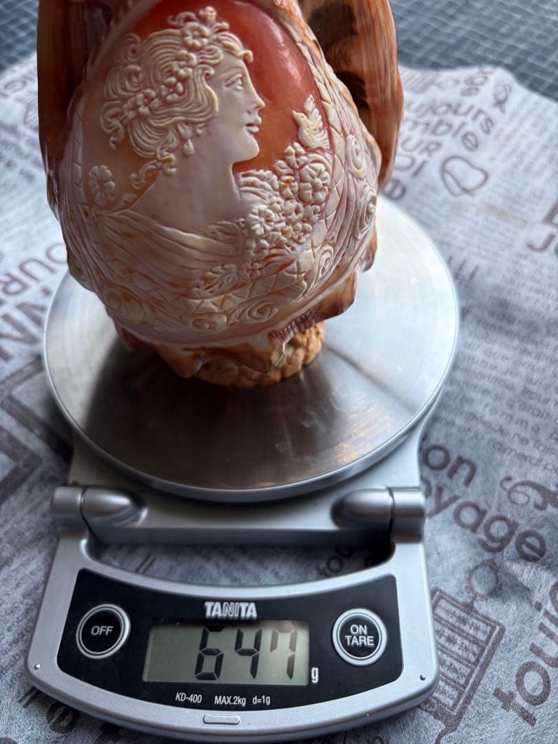 カメオ　装飾品　15cm 647g