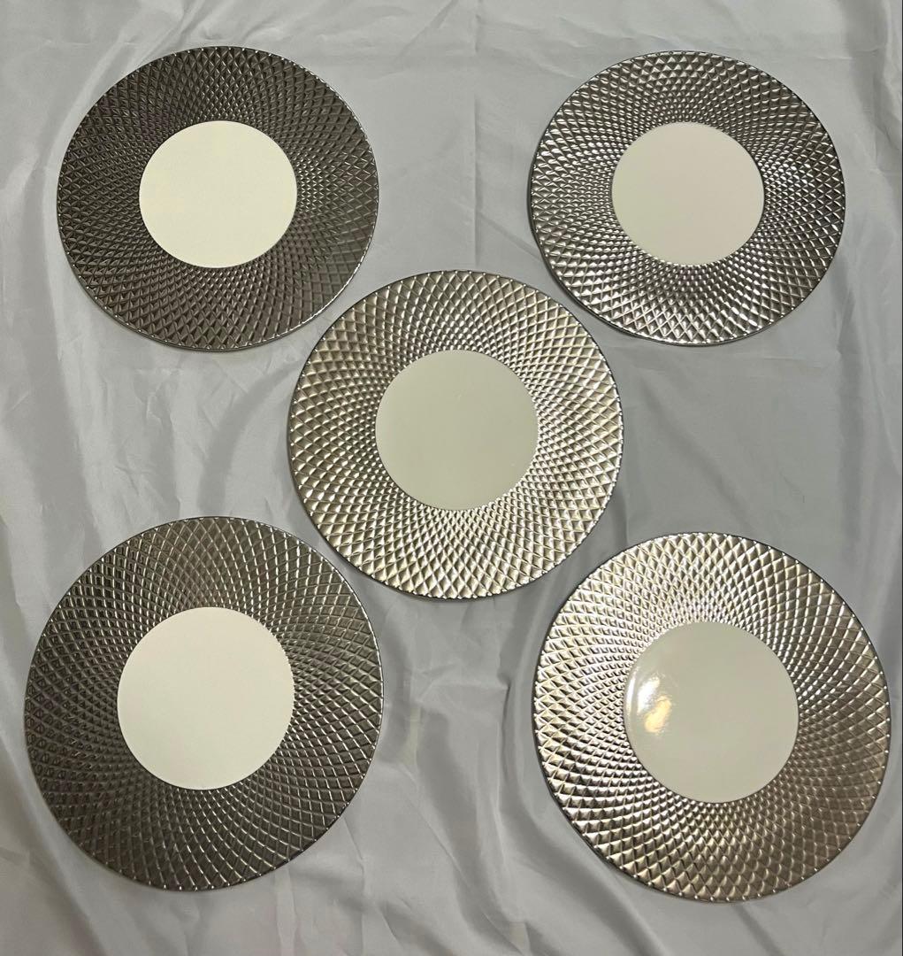 食器 お皿 ルザーン コルレオニス シルバー 5枚セット プレート 食器