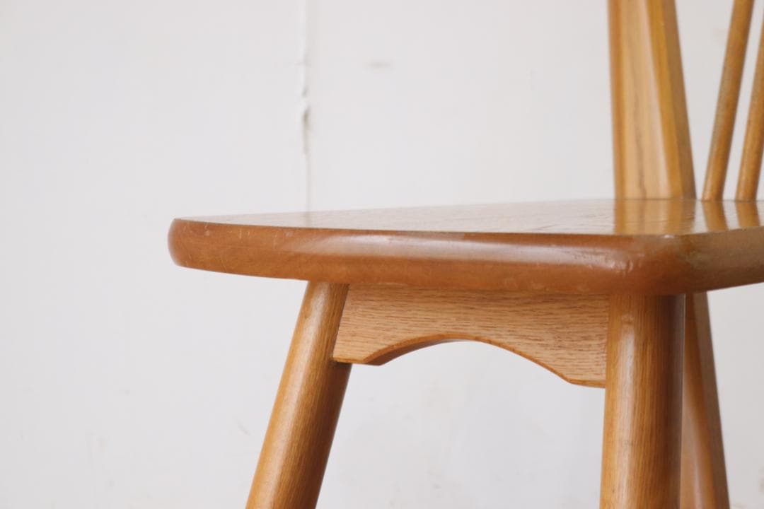 ヴィンテージ ダイニングチェア 椅子 低座 オーク材 ナチュラル