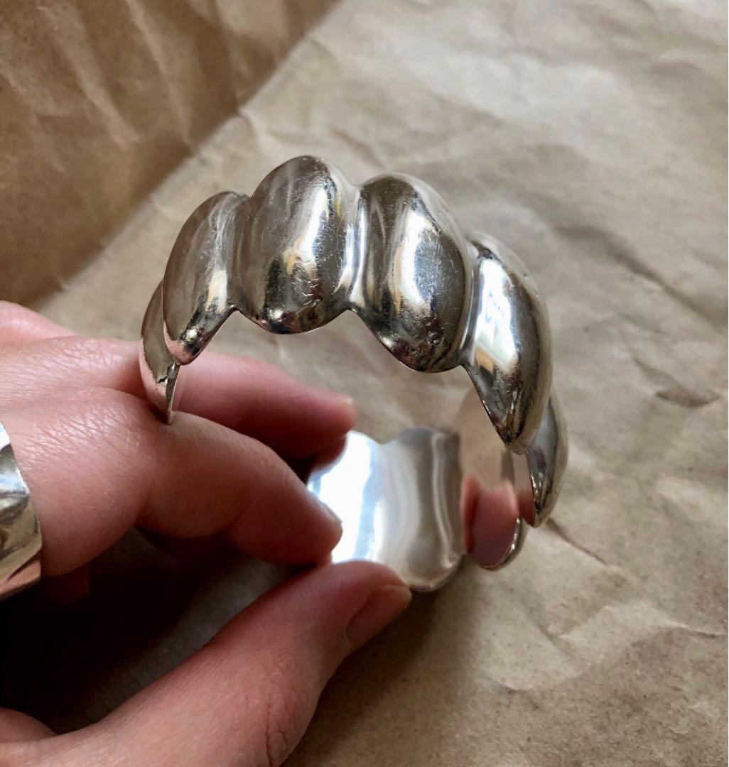 メキシコ製 vintage 925 シルバーバングル taxco