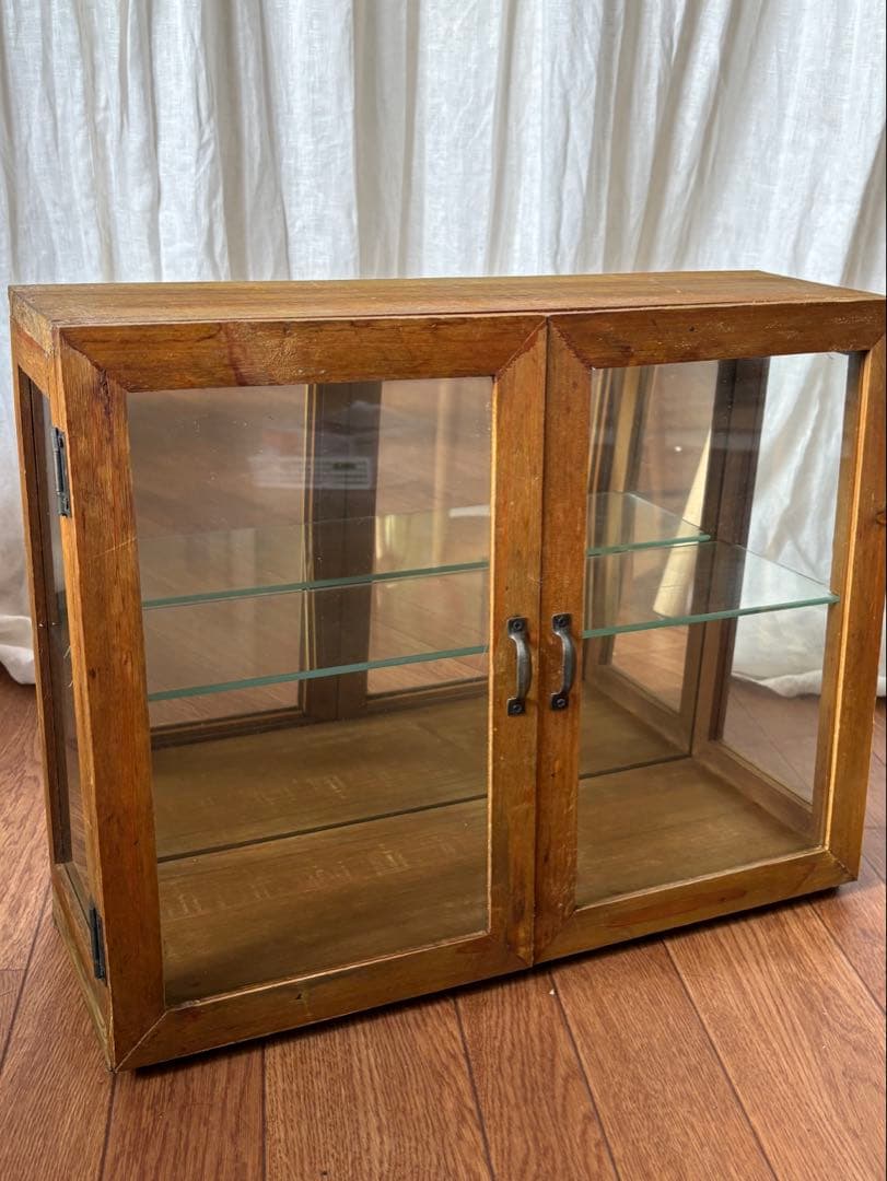 【処分価格10/26迄】ガラスコレクションケースアンティーク古道具ショーケース