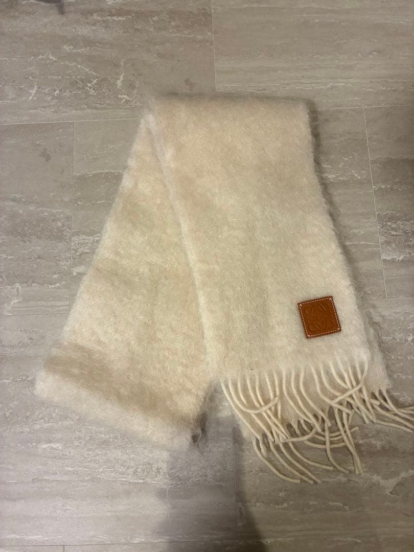 LOEWE ロエベ モヘア マフラー アイボリー 正規品