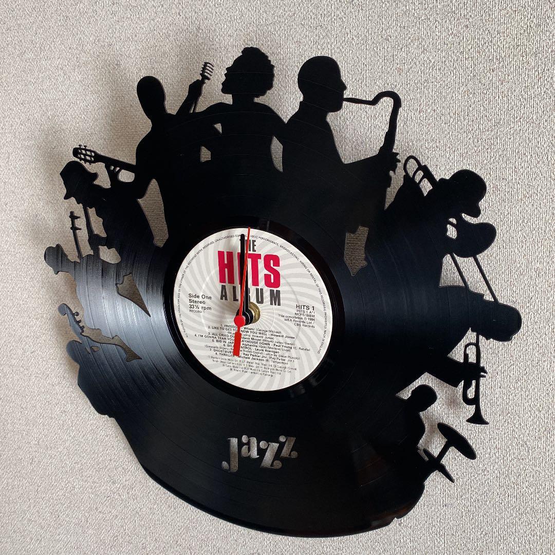 新品❗️Re_Vinyl ウォールクロック jazz