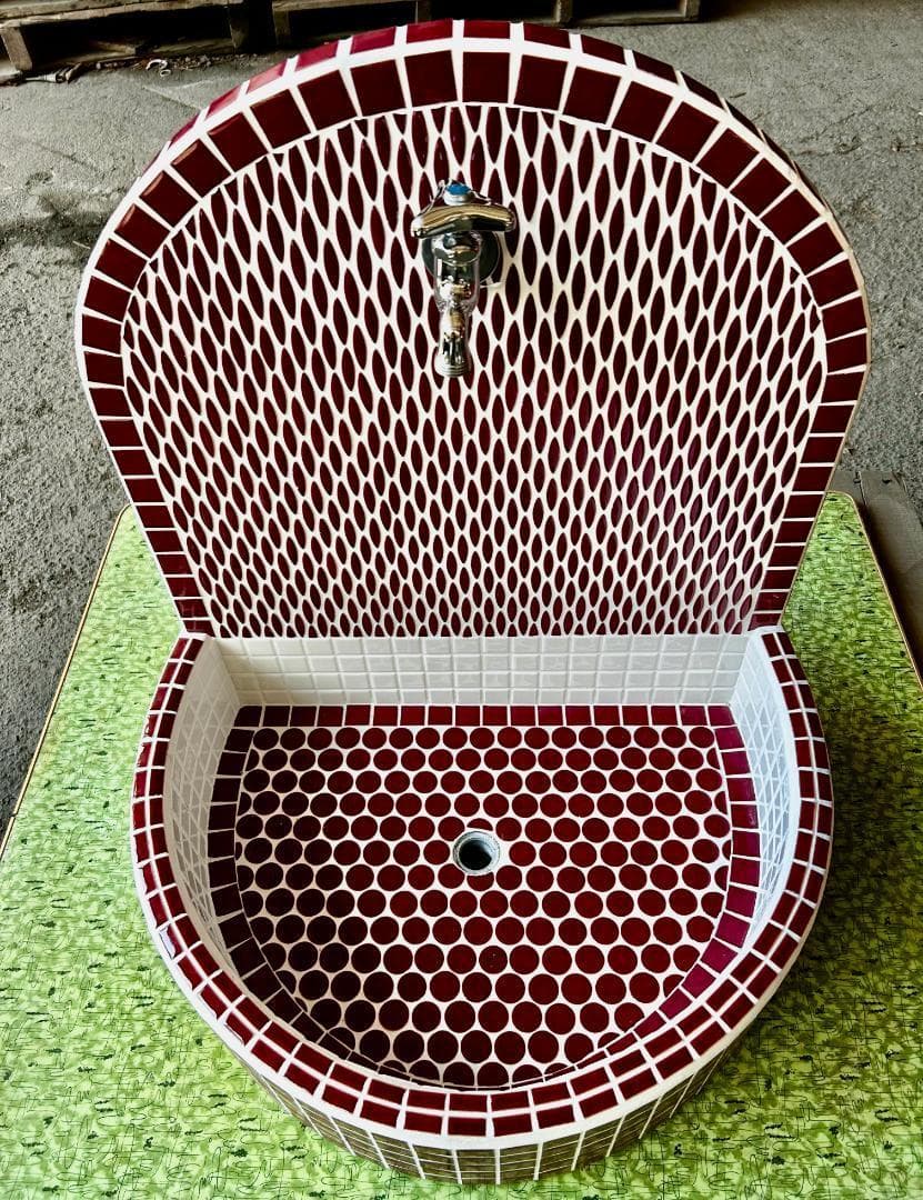 手造りタイル流し台　　多治見引取り限定