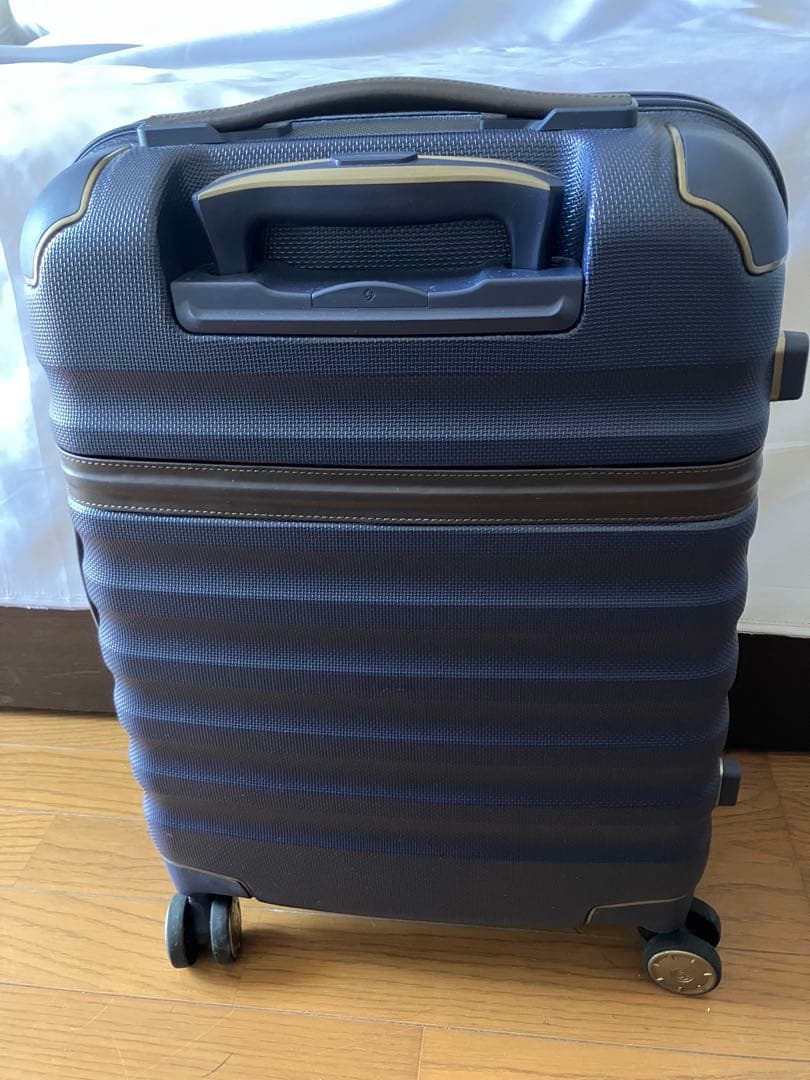 か*ん様 Samsonite ゴールド×ネイビー 高級キャリーケース 機内持ち込