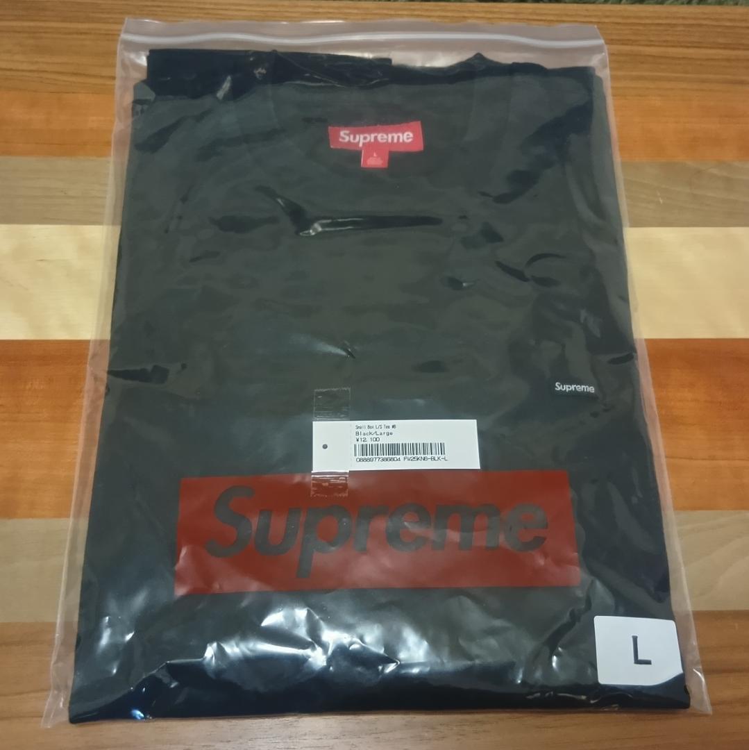 【期間限定～2/8】 Supreme Small Box L/S Tee 黒