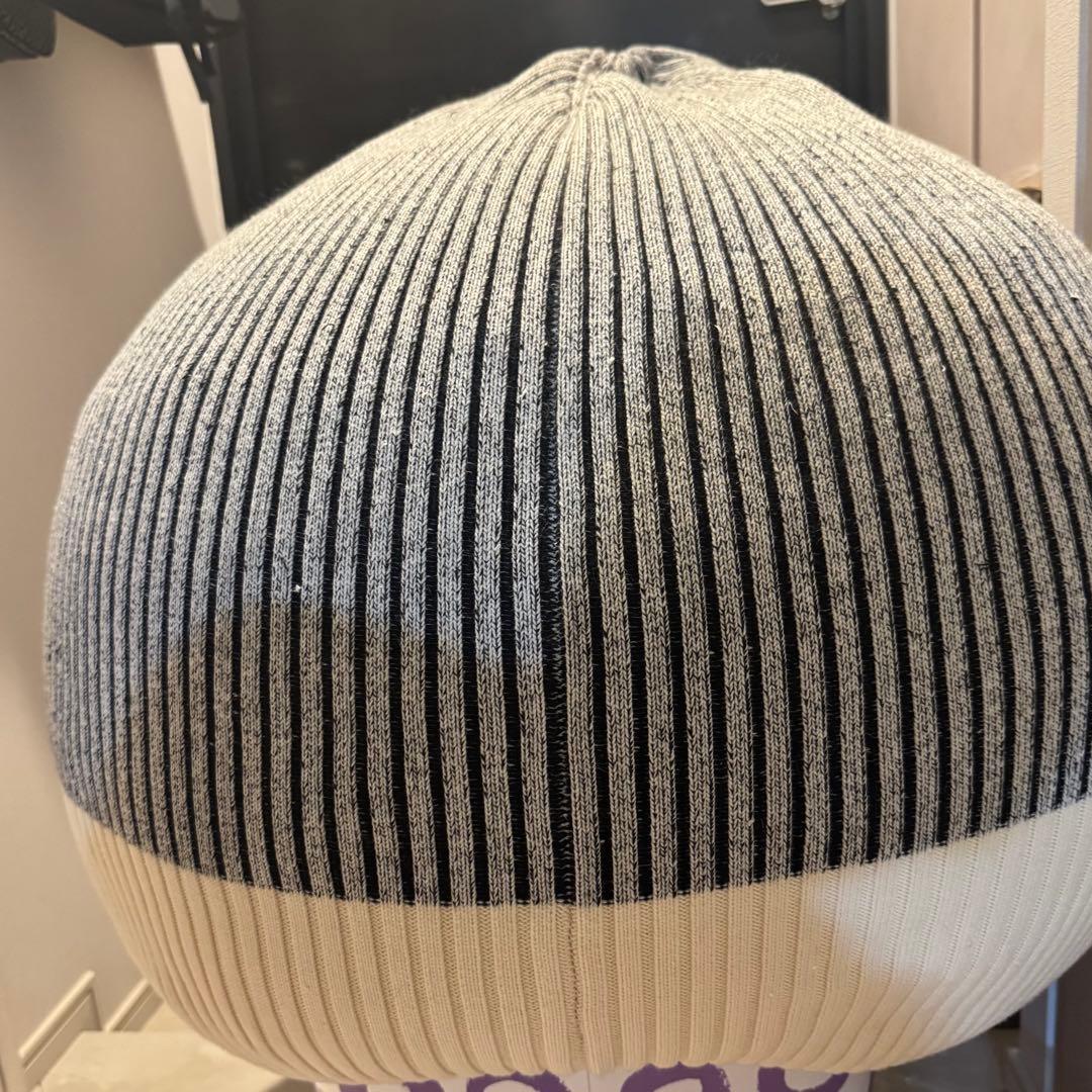 IDEE PUUF ホワイト×ブラック ミックス