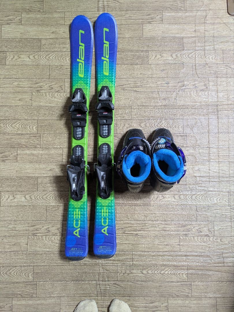 子供スキー　elan JET TJR-S ジュニアスキーセット100