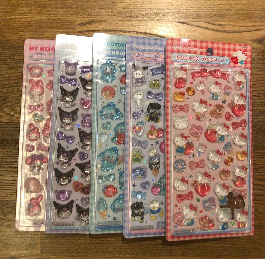 【正規品・24h以内発送】ボンボンドロップシール サンリオ 第2弾 5種類