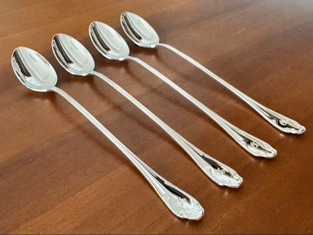 クリストフルホテル モノグラム　 パフェスプーン 4本