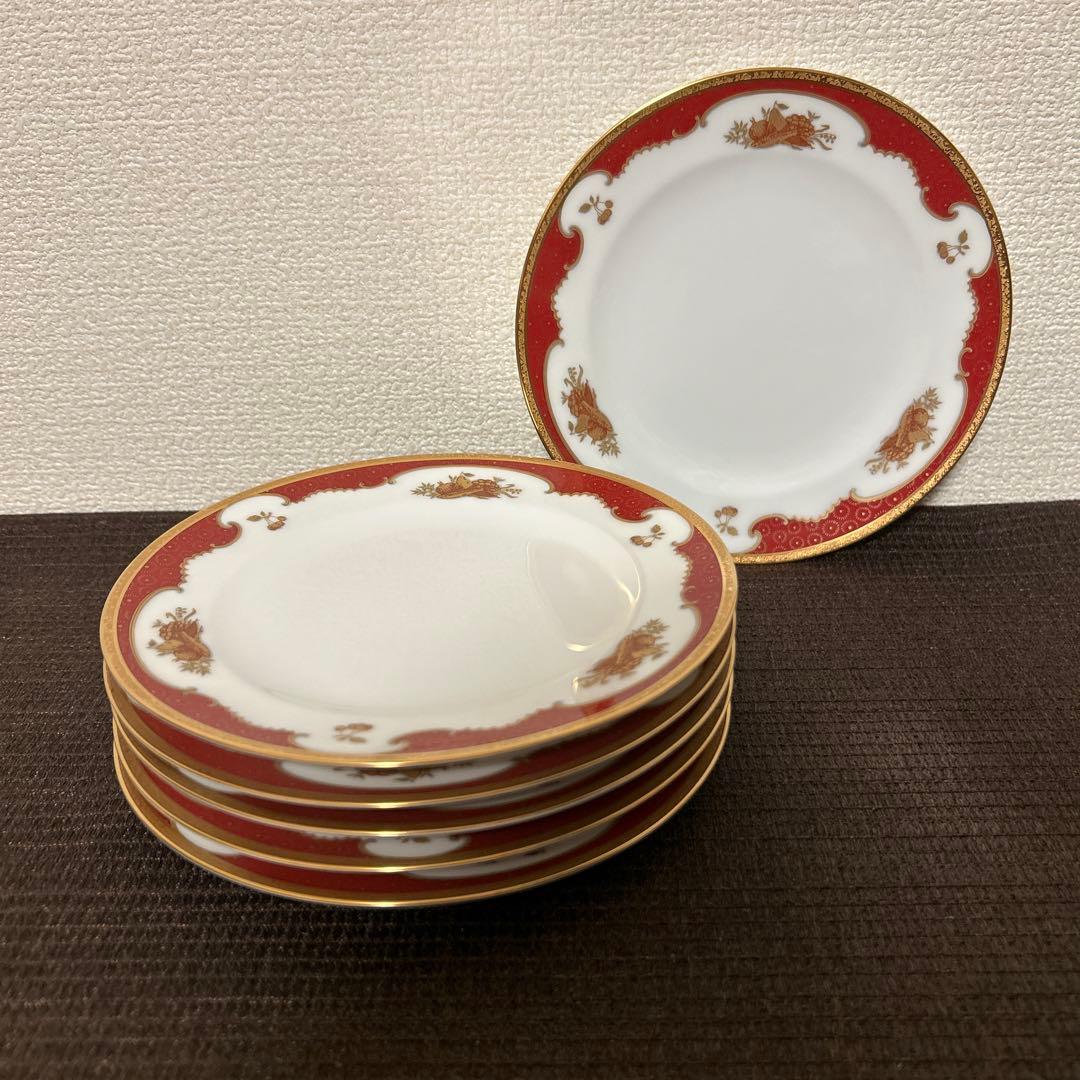 大倉陶園　リミテッドエディション　金蝕マロン　デザートプレート　17cm