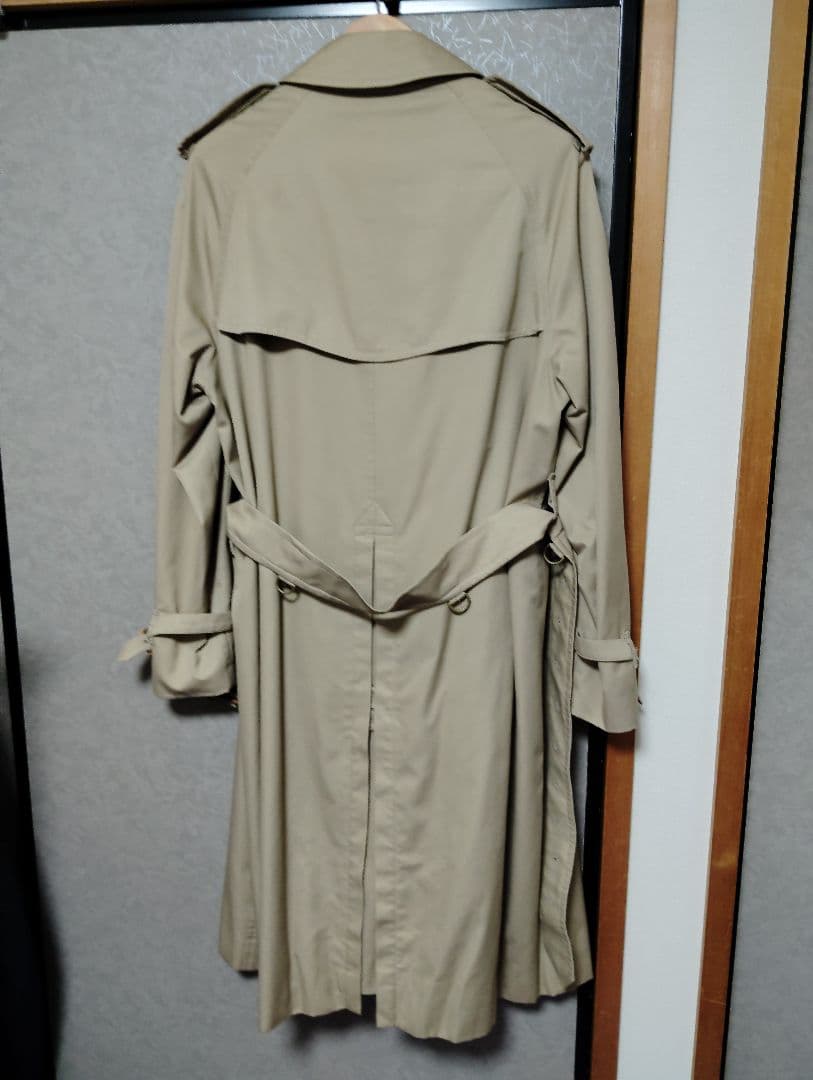 美品 70s〜80s Burberry タブルトレンチコート 英国製