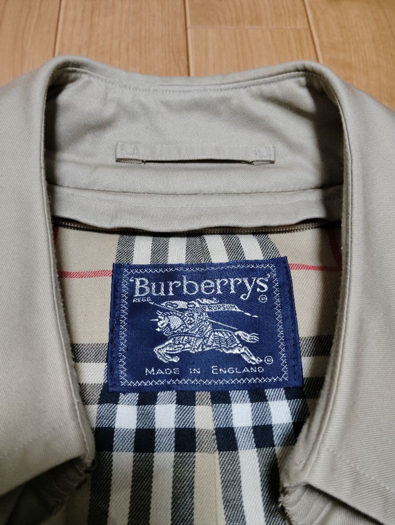 美品 70s〜80s Burberry タブルトレンチコート 英国製