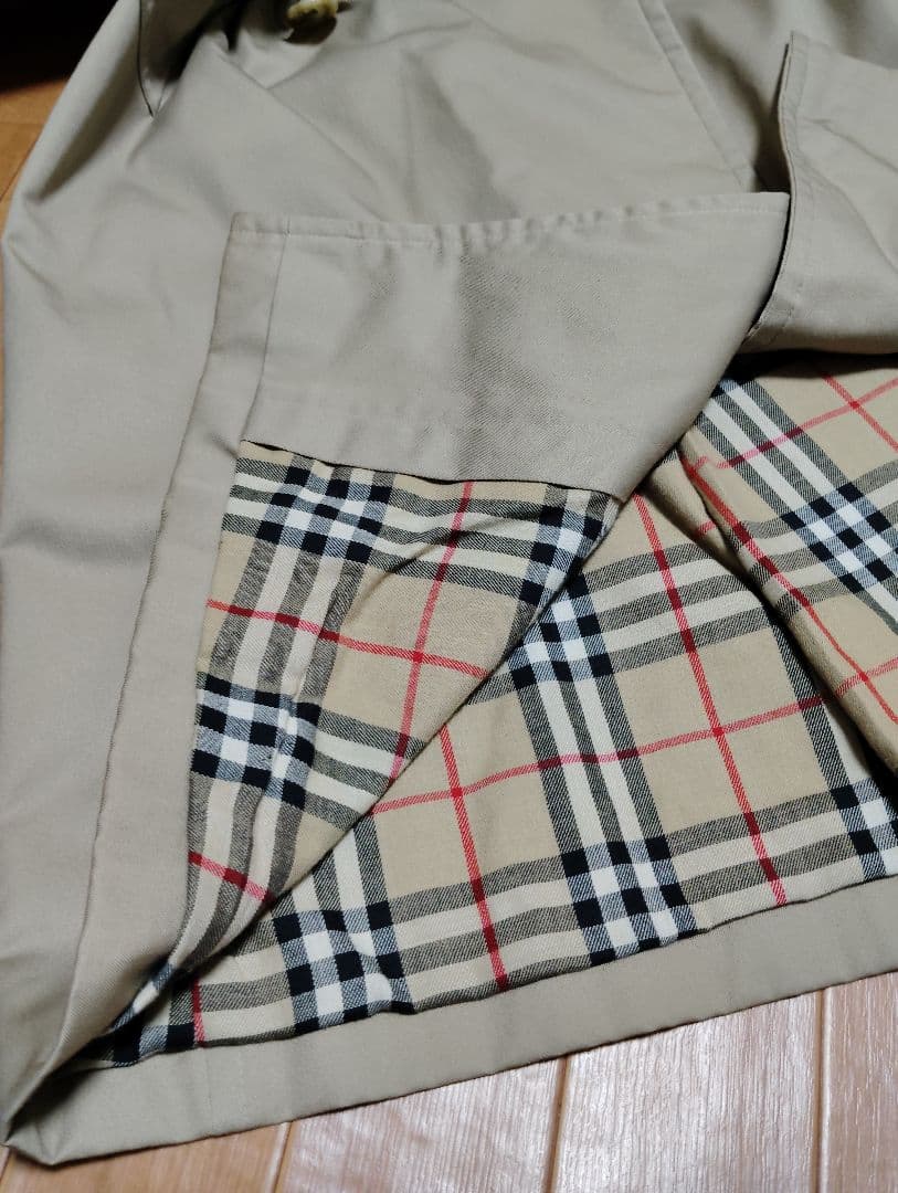 美品 70s〜80s Burberry タブルトレンチコート 英国製