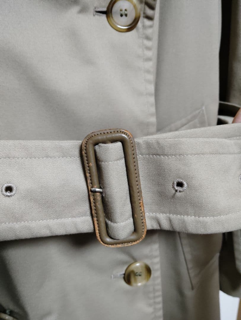 美品 70s〜80s Burberry タブルトレンチコート 英国製